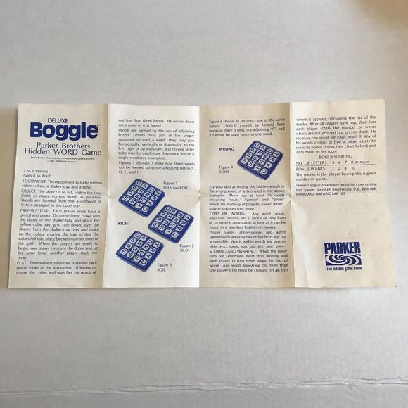 Parker Brothers Deluxe Boggle Hidden Word Game with Self-scrambling Shaker - Picture 11 of 11